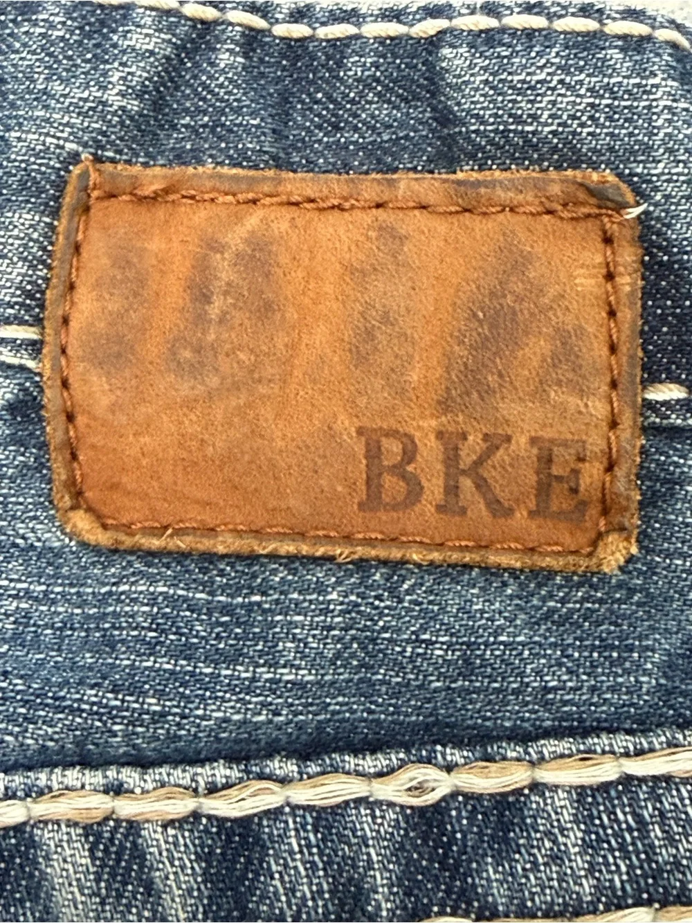 BKE Aiden western bootcut jeans contrast stitching can be unisex size 26S